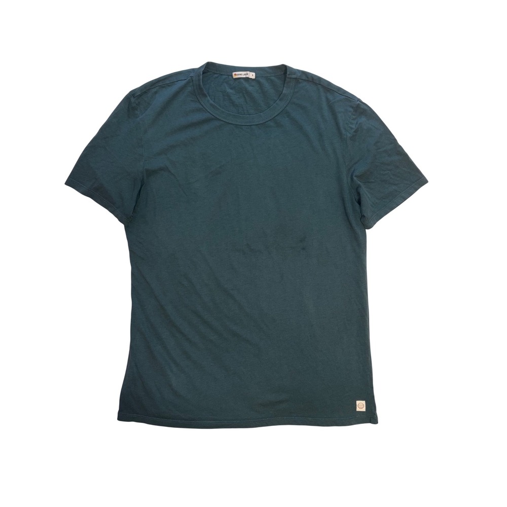 MARINE LAYER T Shirt Mens Small Teal Signature Crew Neck Soft Cotton Blend 19440